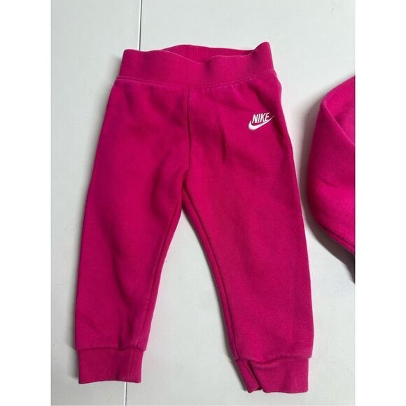 Nike Kids Fleece Sweat Jogging Suit 2 Pcs Pink Size 18 M See Description - Picture 2 of 14